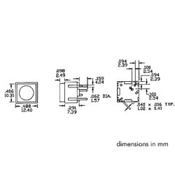 BOUTON-POUSSOIR OFF-(ON) NOIR