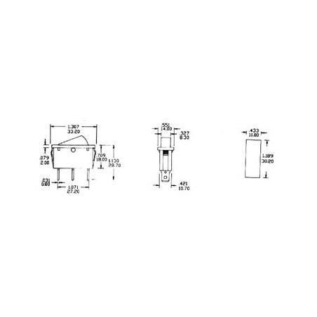 INTERRUPTEUR DE PUISSANCE A BASCULE 10A-250V SPDT ON-OFF
