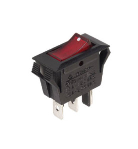 INTERRUPTEUR DE PUISSANCE A BASCULE 10A-250V SPST ON-OFF - AVEC TEMOIN