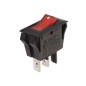 INTERRUPTEUR DE PUISSANCE A BASCULE 10A-250V SPST ON-OFF - AVEC TEMOIN NEON ORANGE