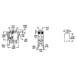 INTERRUPTEUR DE PUISSANCE A BASCULE 10A-250V SPDT ON-ON