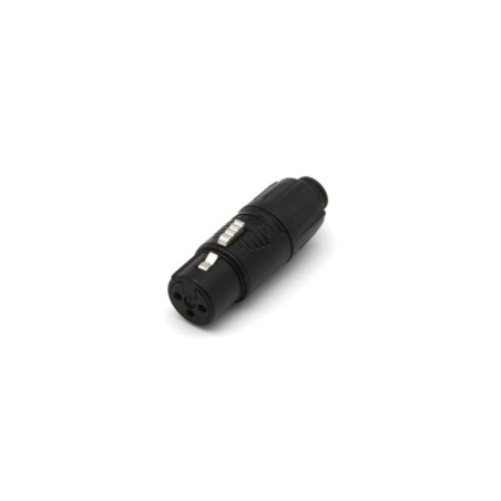 REAN TINY - ADAPTATEUR XLR FEMELLE VERS XLR MÂLE - NOIR - VS
