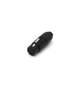 REAN TINY - ADAPTATEUR XLR FEMELLE VERS XLR MÂLE - NOIR - VS