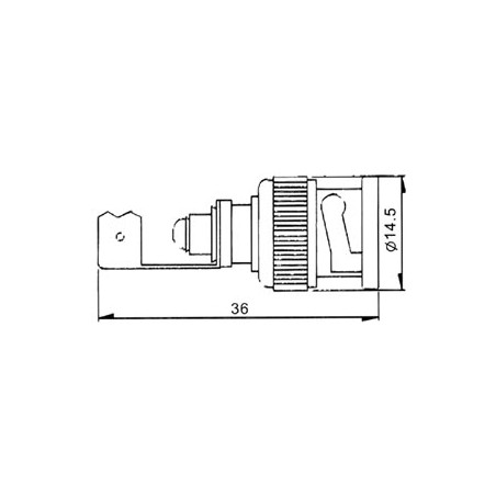 BNC MALE A SOUDER POUR CABLE 7mm