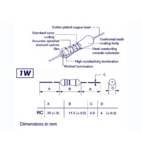 RESISTANCE 1W 3E9 - Velleman