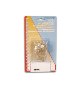 FICHE MODULAIRE RJ11 6P4C, 50 pcs EN BLISTER - Velleman