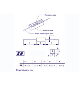 RESISTANCE 5W 3E3 - Velleman