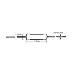 FUSIBLE A COUCHE METALLIQUE 0.22 ohm