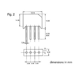 PONT DE REDRESSEMENT 50V-4A (RS401/L) - Velleman