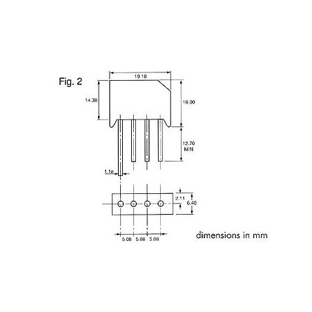 PONT DE REDRESSEMENT 50V-4A (RS401/L) - Velleman