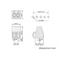 BORNIER A VIS PROFESSIONNEL, 2 POLES, AU PAS DE 5mm