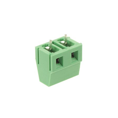 BORNIER PROFESSIONNEL, 2 PÔLES, VERT, AU PAS DE 7.5mm - Velleman