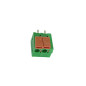 BORNIER SANS VIS, 2 POLES, VERT, AU PAS DE 5mm