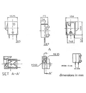 BORNIER SANS VIS, 2 POLES, VERT, AU PAS DE 5mm - Velleman