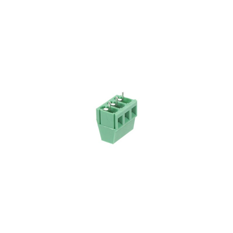 BORNIER À VIS PROFESSIONNEL, 3 PÔLES, VERT, AU PAS DE 5mm BORNIER À VIS PROFESSIONNEL, 3 PÔLES, VERT, AU PAS DE 5mm