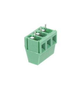 BORNIER À VIS PROFESSIONNEL, 3 PÔLES, VERT, AU PAS DE 5mm - Velleman