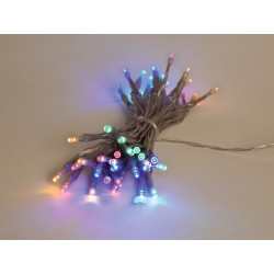 Showlight - 5 m - 40 LED - multicolore - câble transparent - double al