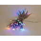 Showlight - 5 m - 40 LED - multicolore - câble transparent - double alimentation Showlight - 5 m - 40 LED - multicolore - câble transparent - double alimentation