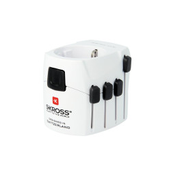 Adaptateur pour voyages dans le monde entier avec fiches de terre 7 A 