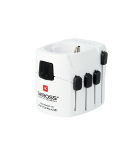 Adaptateur pour voyages dans le monde entier avec fiches de terre 7 A 