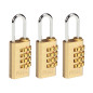 JEU DE 3 CADENAS A COMBINAISON 20 mm JEU DE 3 CADENAS A COMBINAISON 20 mm
