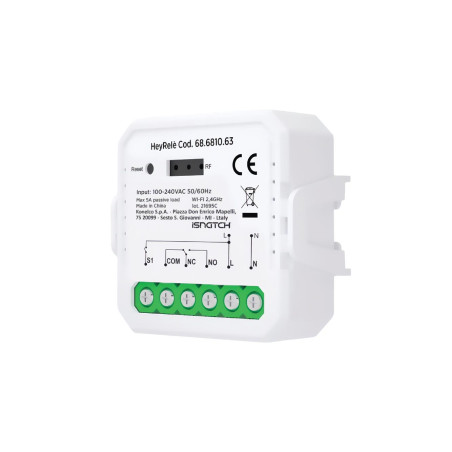 Module relais Wi-Fi intelligent, contact sec NO/NC, 5A max. - Velleman
