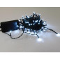 Smart Light LED - 10 m - 100 lampes blanches - fil vert - modulateur - piles non fournies Smart Light LED - 10 m - 100 lampes blanches - fil vert - modulateur - piles non fournies