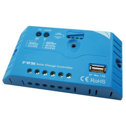 RÉGULATEUR SOLAIRE MLI AVEC CONNEXION USB - 10 A - 12/12 VCC - Vellema