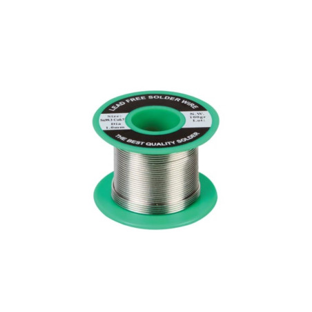 SOUDURE SANS PLOMB Sn 99.3% - Cu 0.7% 1mm 100g - Velleman