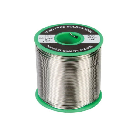 Fil de soudure, SANS PLOMB, Sn 99.3% - Cu 0.7% 1mm 500g - Velleman