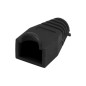 RJ45 MANCHON SOUPLE POUR FICHE MODULAIRE - NOIR RJ45 MANCHON SOUPLE POUR FICHE MODULAIRE - NOIR