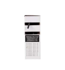Gaine thermorétractable 2:1 - 3.5 mm - noir - 15 m - boîte - Velleman
