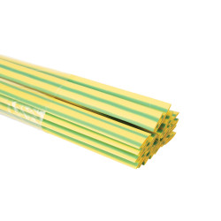 Gaine thermoretractable - 9.5 mm - vert/jaune - 25 pcs. - Velleman