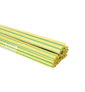 Gaine thermoretractable - 9.5 mm - vert/jaune - 25 pcs. - Velleman