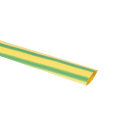 Gaine thermoretractable - 9.5 mm - vert/jaune - 25 pcs.