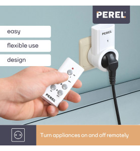 JEU DE PRISES AVEC TÉLÉCOMMANDE (3 PRISES + TÉLÉCOMMANDE) - PRL