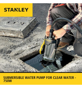 Stanley pompe immergée, eau claire, 750 W, acier inoxydable - PRL