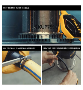Stanley pompe immergée, eau claire, 750 W, acier inoxydable - PRL