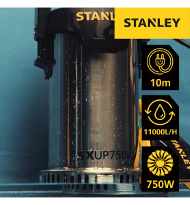 Stanley pompe immergée, eau claire, 750 W, acier inoxydable - PRL