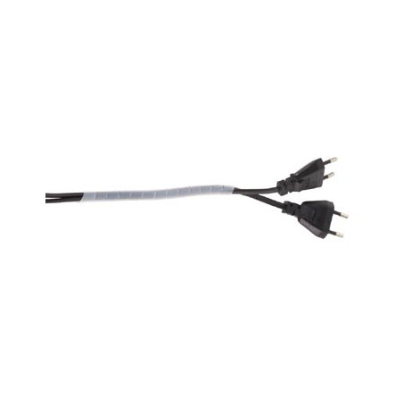 GAINE CACHE-FILS SPIRALEE 10m / Ø6mm (BLANC TRANSPARENT)