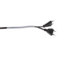 GAINE CACHE-FILS SPIRALEE 10m / Ø6mm (BLANC TRANSPARENT)
