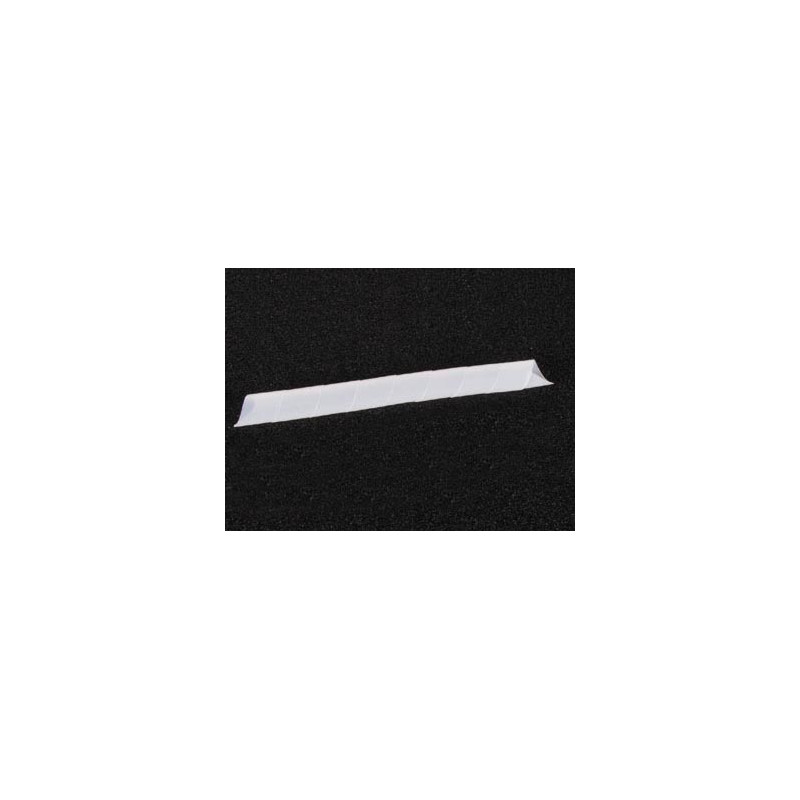 GAINE CACHE-FILS SPIRALEE 10m / Ø15mm (BLANC TRANSPARENT)