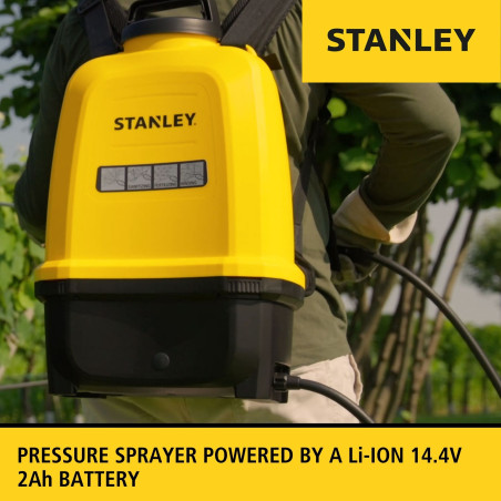 Stanley - Pulvérisateur à batterie - 16 L - 14.4 V - 2.0 Ah