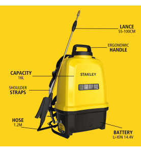 Stanley - Pulvérisateur à batterie - 16 L - 14.4 V - 2.0 Ah - PRL