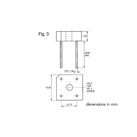 PONT DE REDRESSEMENT 800V-5A (BR108) - Velleman