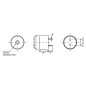 RONFLEUR PIEZO 3 - 20 VCC - ø 30.2 mm - hauteur 15 mm - pas 17.5 mm