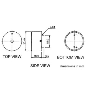 BUZZER POUR CI 3-20Vcc / 10mA - Velleman