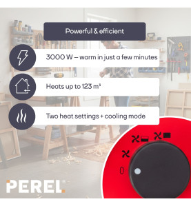 Radiateur soufflant - 3000 W - PRL