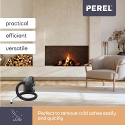 Mini aspirateur de cendres - 600W- 4L - avec tuyau flexible 0,3 m