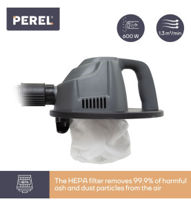 Mini aspirateur de cendres - 600W- 4L - avec tuyau flexible 0,3 m - PR